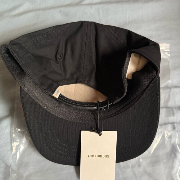 AIME LEON DORE unisphere SnapBack hat cap in jet black - Picture 3 of 4